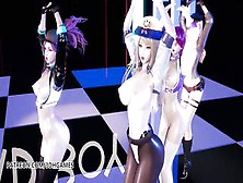 [Mmd] Redvelvet - Bad Boy Naked Vers.  Ahri Akali Kaisa Evelynn Seraphine