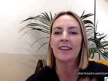 Hot Blonde Teen Gives Amazing Handjob & Foot Job in POV with Perfect Ending