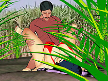 The brother-in-law left the sister-in-law in the field.  Devar Bhabhi Ne Khet Mein Ki Chudai