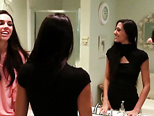 Delightful chicks in their vagina lick game