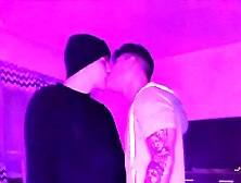 Gay Couple Kiss,  Smoke,  Wank Each Other's Cocks,  Suck And Bareback Fuck