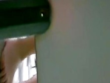 Girl spied in pool cabin changing her clothes