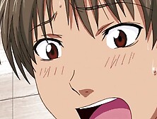 1st Love 1 - Wicked manga step sister walks in on brother having shower & sucks his large knob