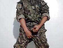 Gay Cum,  Uniform,  While