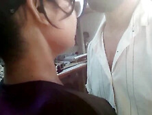 Indian desi stepdaughter-in-law gets romantic with her father figure in Hindi audio