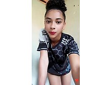 Beautiful Young selfie smartphone