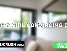 Dad Crush - Fine Blonde Youngster Bangs And Licks Her Step Daddy's Sperm To Get What She Wants