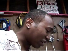 Large ass ebony gal would do everything to get her car fixed