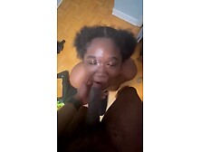 Unattractive slut getting degraded by dad