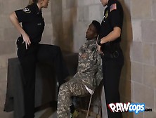 White Cops Dominate Fake Soldier And Ride Him