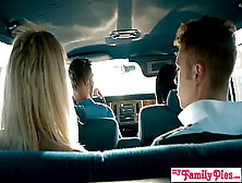 Hot Blonde Chloe Couture Fucks Step Bro In Back Seat On Family Vacation