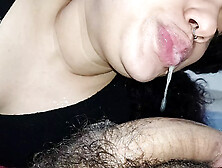 Sliding his soft hand and his throat on the stalk of his cock,  fucking in every way