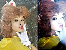 Princess Daisy Cosplayer Fizzory Cum Tribute