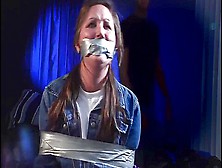 Denim Jacket Wraparound Tape Gagged