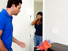 Ava Addams fucking inside the bedroom with her brown eyes