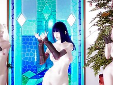 [MMD] TWICE-Feel Special Sexy Striptease Hinata Sakura Ino Yamanaka Naruto Asian cartoon