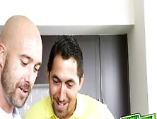 Jade Jantzen swallows a big matured cock deep throat