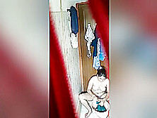 Exclusive- Indian Bhabhi Washing Her Cloths And Bathing