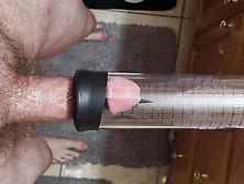 Pumping Up My Small Cock Cumming