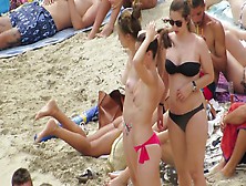 Topless Girls At The Beach