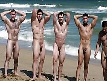 Muscle Men On The Beach