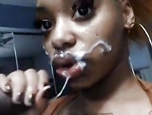 Sexy Ebony With Big Sucking Lips