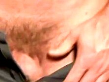 "Bald Daddy's Muscles Show Off While Masturbation & Big Load"