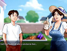 Summertime saga game america and Canadian step mom love german dirty mom