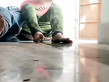 Indian real girlfriend cock with real boyfriend at private tutor home when no one in auditorium