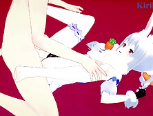 Usada Pekora and I have intense sex at a love hotel.  - Hololive VTuber Hentai