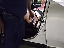 Met a stranger at night in the parking lot,  let him rubbed my cunt beneath my costume & banged me