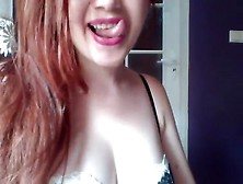 Solo Redhead Sexy As Hell As This Babe Masturbates