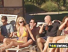 Sexy Swingers Are Having A Blast Sunbathing Naked On Th