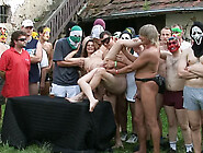 Czech Gang Fuck Party At Mill