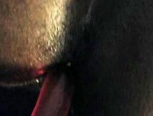 Ebony Spouse Takes Large Thong