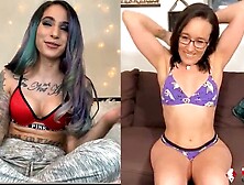 Sinn Sage Returns For Another Steamy Webcam Stripping Game With Sheena Rose!