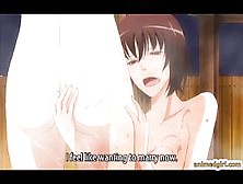 Busty japan anime vibrating her ass and wetpussy