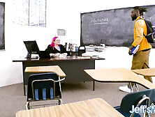 Chubby Private Tutor Sara Star Can't Resist a BBC