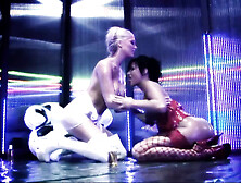 Lolly Badcock and Amber Leigh are lesbians penetrating each