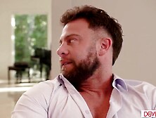 Elizabeth Skylar caught her spouse and their neighbour's stepdaughter Rissa May having sex. This babe gets turned on and joins i