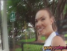 Cheerleader Tiff Flashed Her Big Tits That Was Caught O