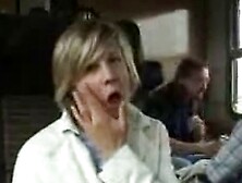 Sucking cock in the train