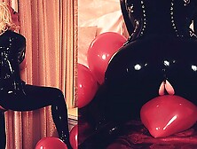 Latex MILF enjoys to tease and play! Arya Grander