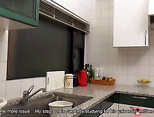 Thai brunette housewife Ryouko Murakami bj hard meat form her stepson