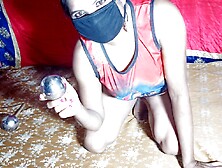 Desi fresh bitch snatch inserted with bottle and steel ball.  Indian Slut Humongous Cunt Hole.  Romi Rain's Niece Bottle Hammered