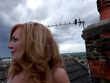 Rooftop Banging with Hot Redhead GILF Andi James