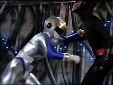 Silver ranger ends up dripping cum while willingly getting drilled by an energy draining dildo: Porn