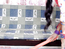 teen boy ripped legging of Maid and fucking her hard then his stepdad came and fucked her tight ass very hard in Hindi audio
