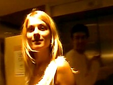 Blonde vixen ignites vintage oral passion under sultry blanket