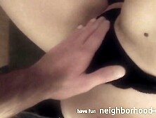 Playtime on the Sofa - Cum on her Melons